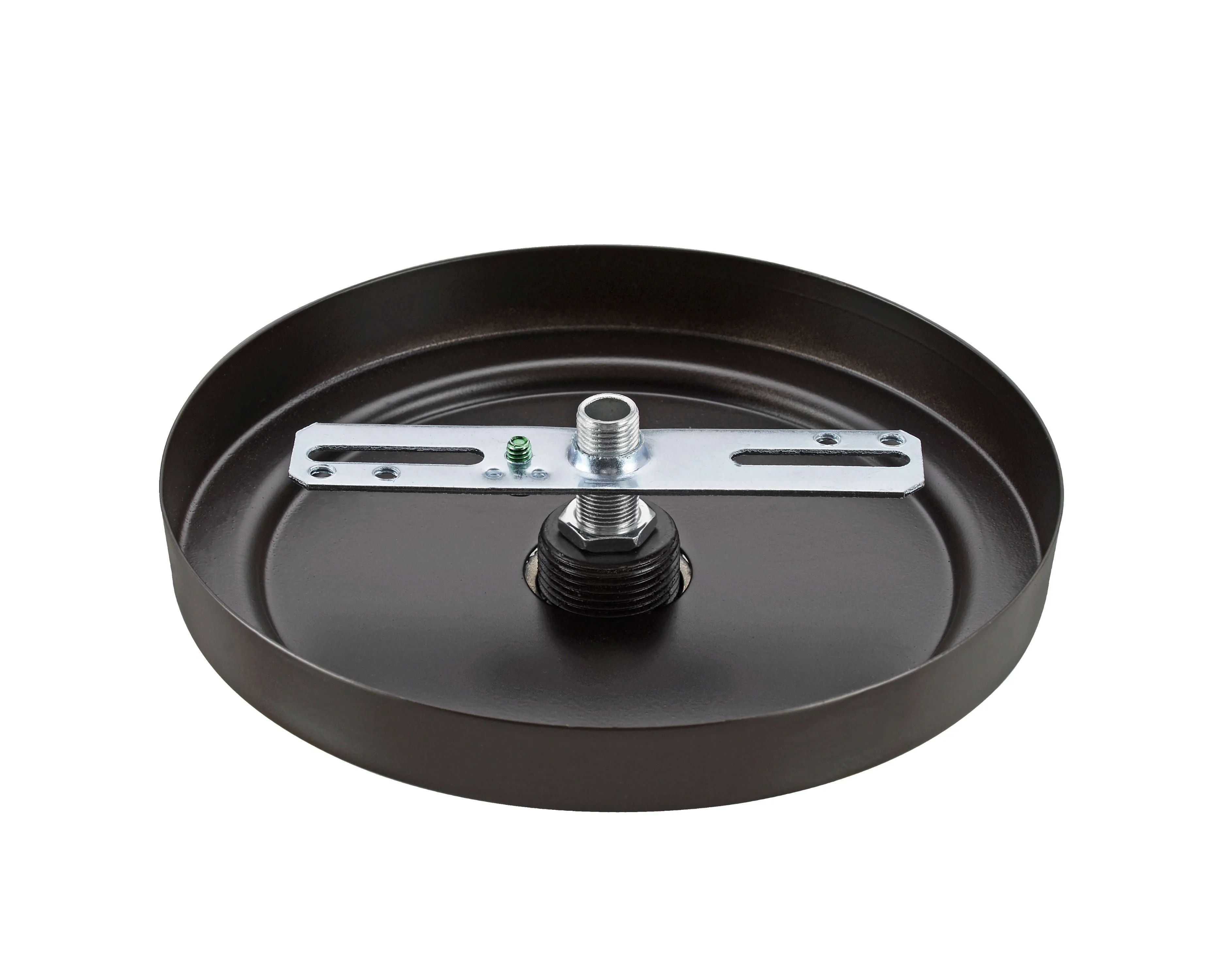 # 21508-1X, Oil Rubbed Bronze Transitional Chandelier Fixture Canopy Kit, 5-1/2" Diameter with Collar Loop, 1" Center Hole