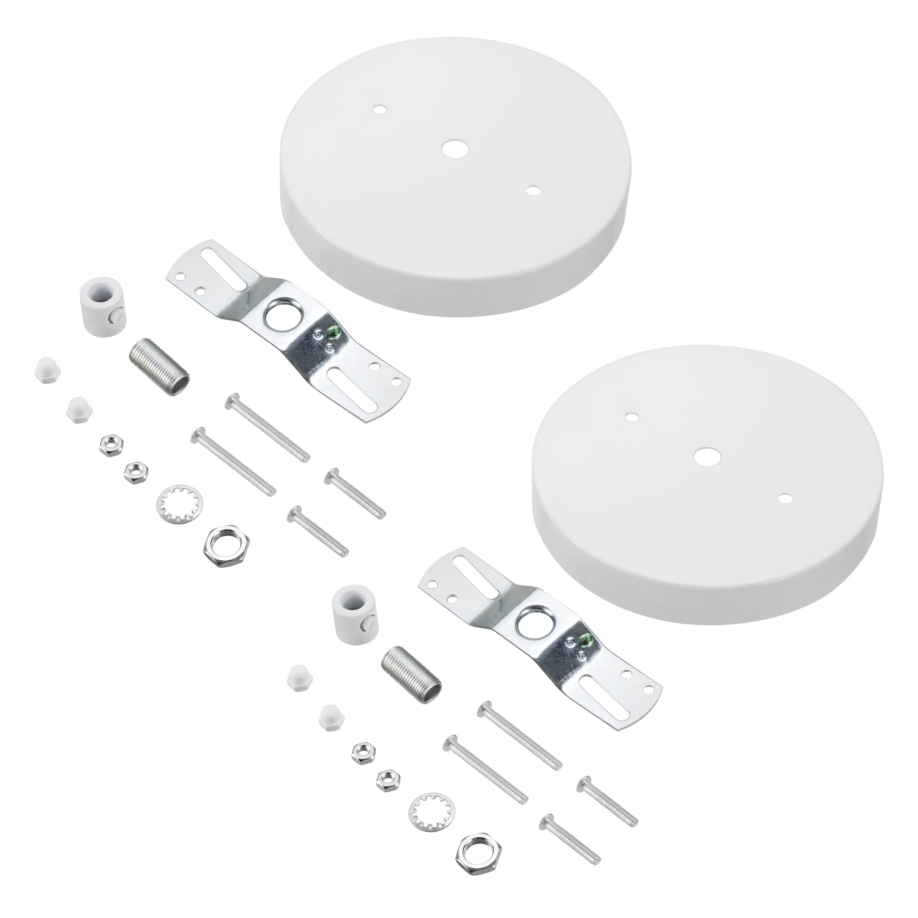 # 21518-2X Contemporary Fixture Canopy Kit, 4-3/4" Diameter, 7/16" Center Hole, Matte White, 1 Sets/Pack