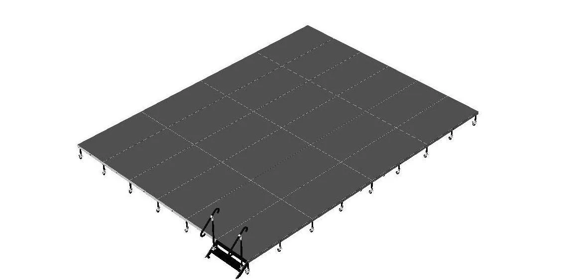 12'X16' Portable Stage Kits using 4X4 Stage Modules