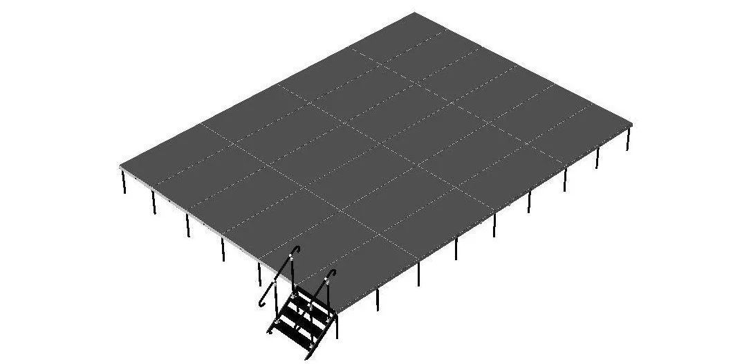 12'X16' Portable Stage Kits using 4X4 Stage Modules