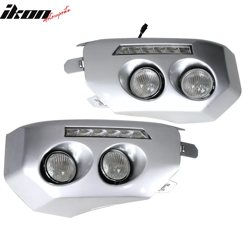 2007-2014 FJ Cruiser Driving Bumper Fog Lights LED DRL Running Lamps