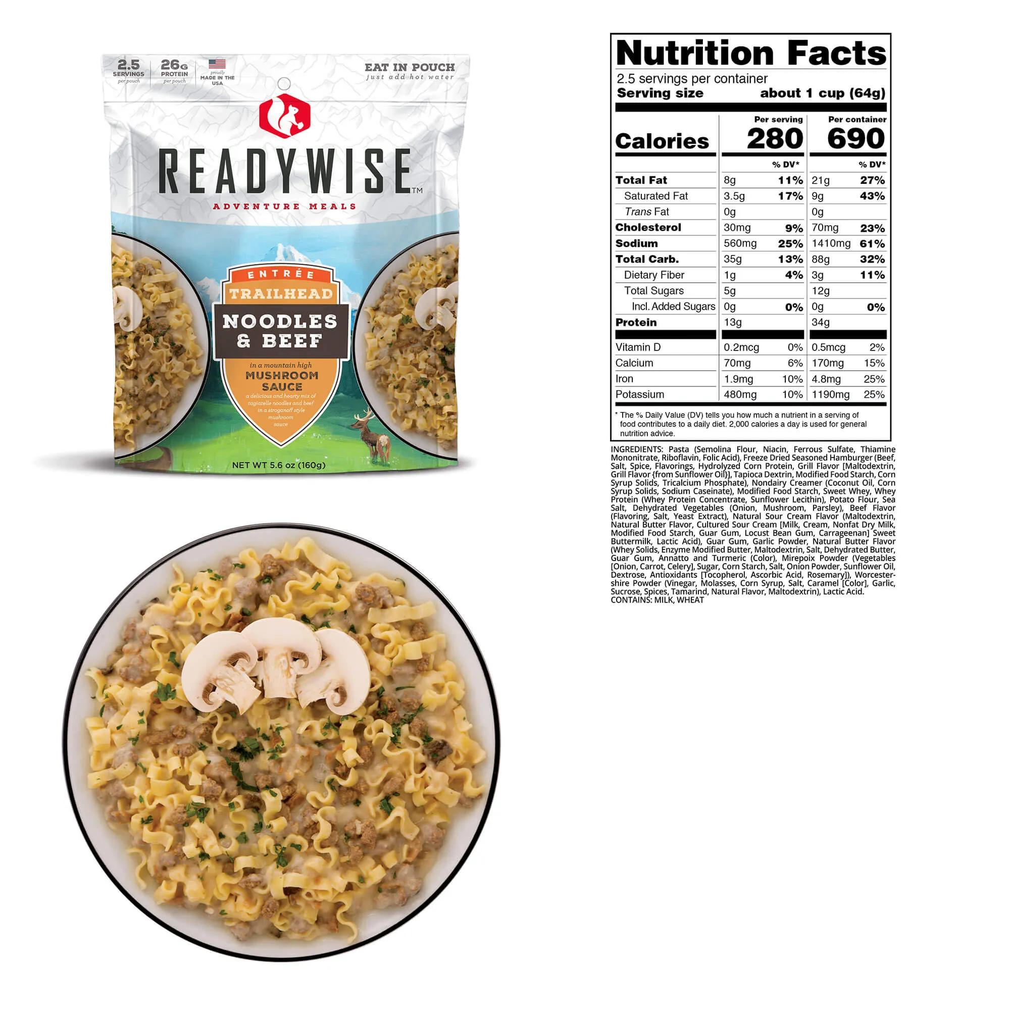 6 CT Case Trailhead Noodles & Beef