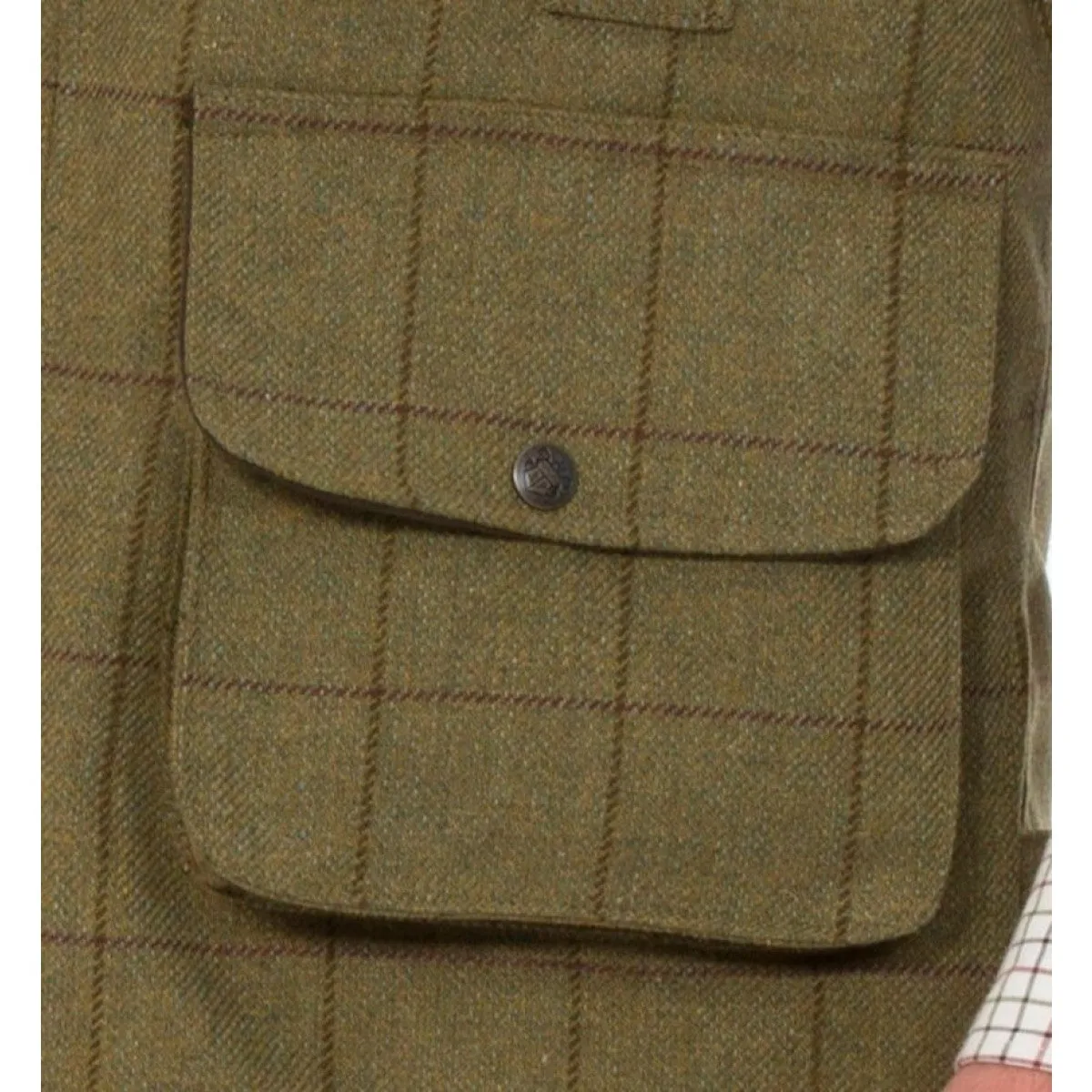 ALAN PAINE Rutland Mens Zip Waistcoat - Lichen