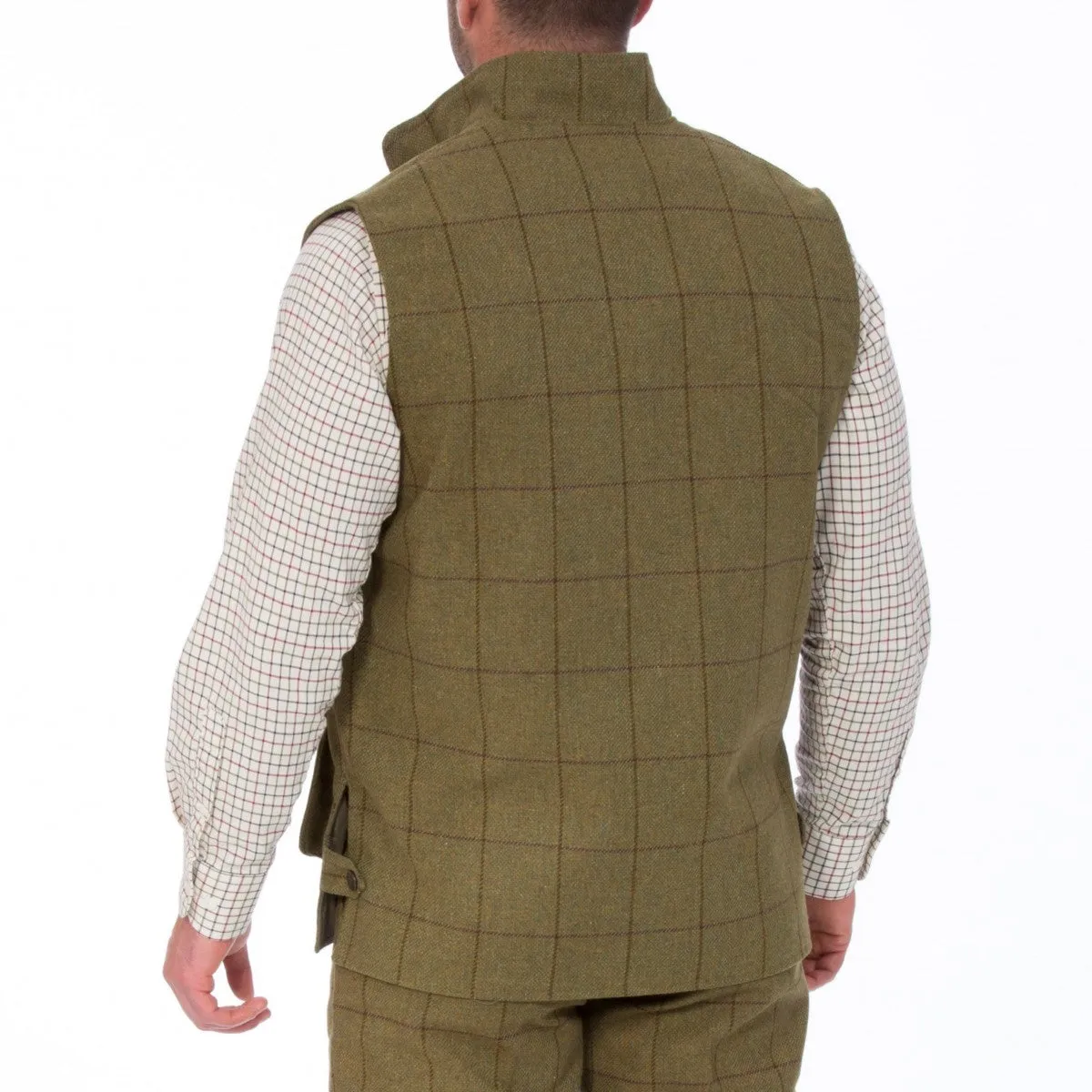 ALAN PAINE Rutland Mens Zip Waistcoat - Lichen