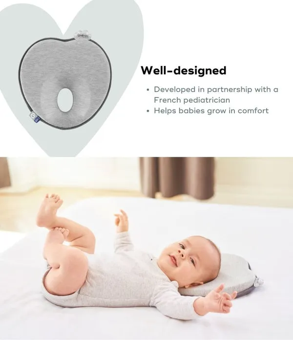 Babymoov Lovenest Natural Care Anti-Bacterial Pillow For Flat-Head