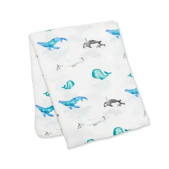 Bamboo Swaddle, Whales