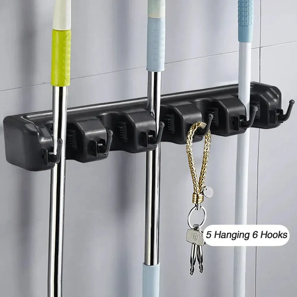 Broom Holder Wall Mount Mop Organizer