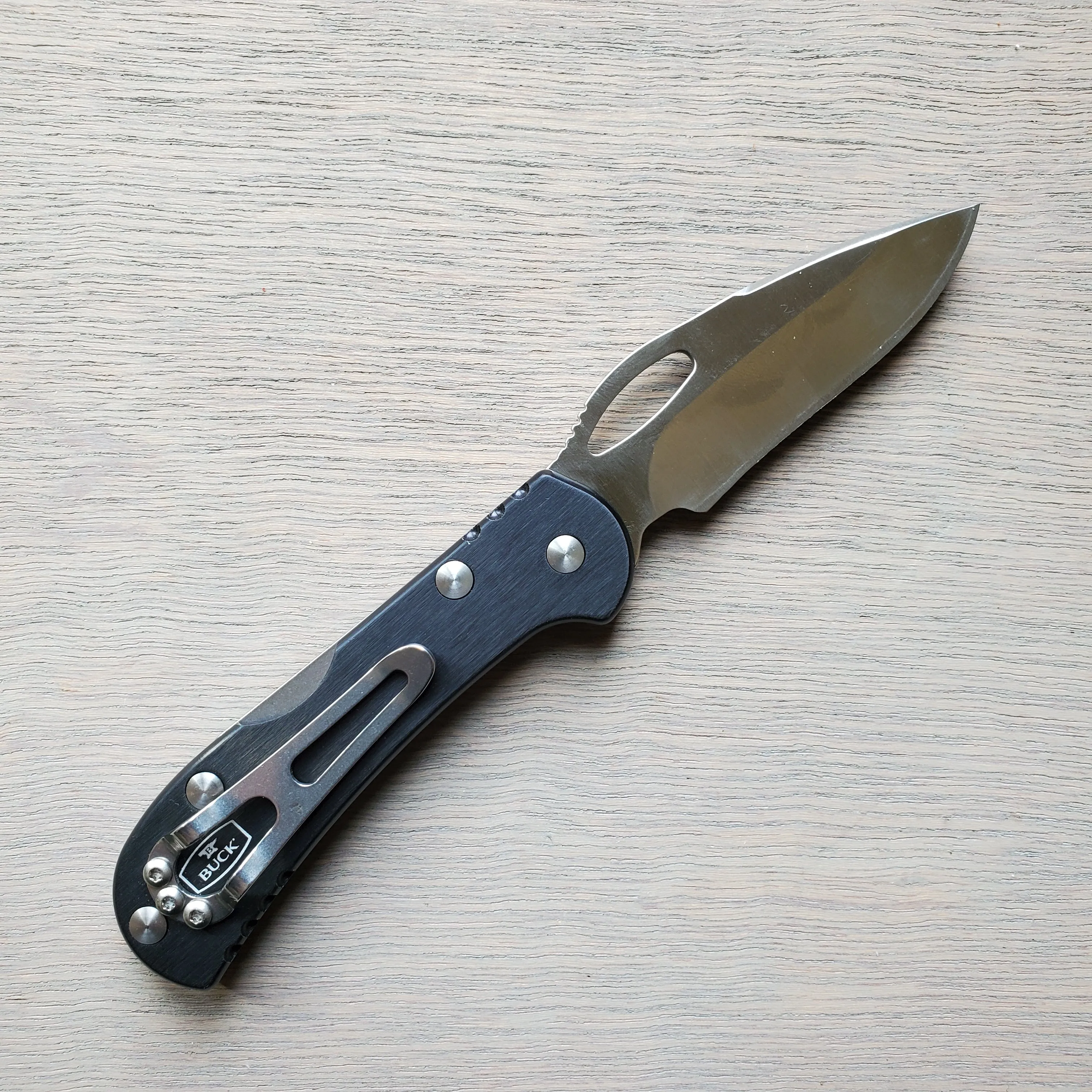 Buck 726 Mini Spitfire Lockback 2.75" Pocket Knife - Black