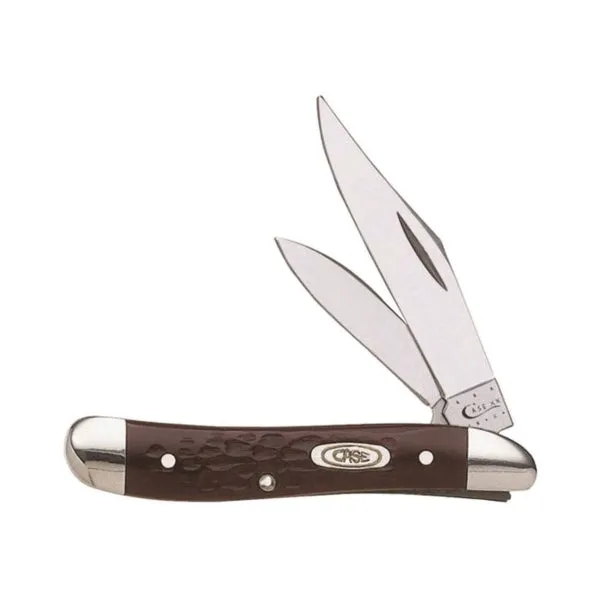 CASE 00046 Folding Pocket Knife, 2.1 in Clip, 1.53 in Pen L Blade, Tru-Sharp Surgical Stainless Steel Blade, 2-Blade