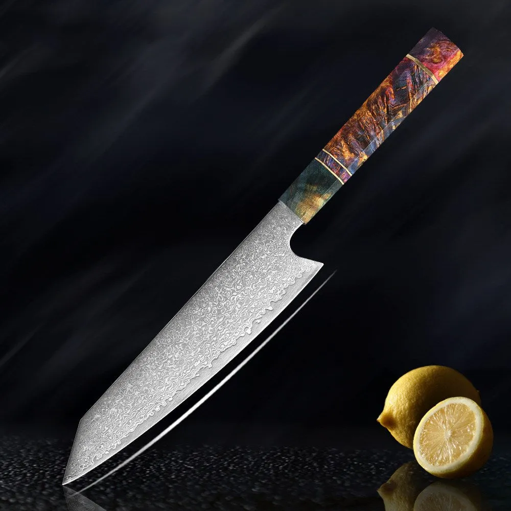 Damascus knife set