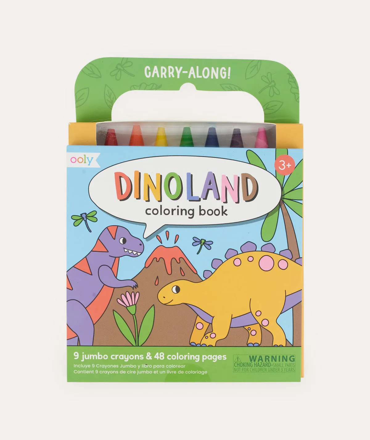 Dinoland Carry Along Crayon & Colouring Book Kit - Dinoland