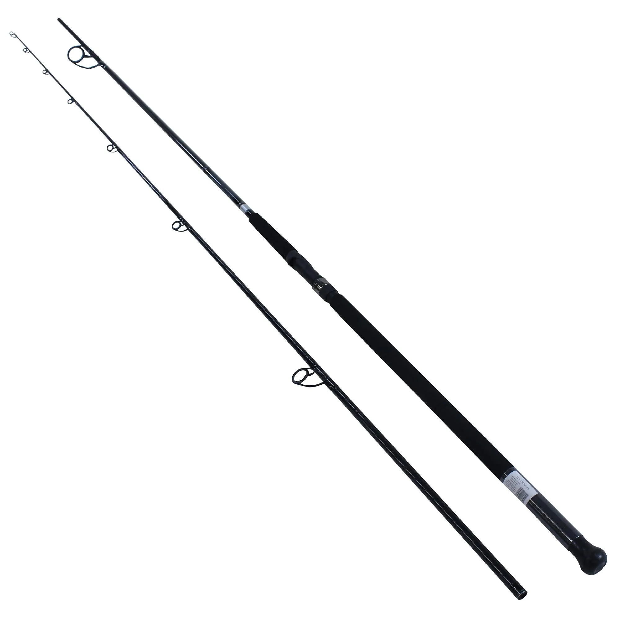 Emcast Surf Spinning Rod - 11' 2 Piece Rod, 15-30 lb Line Rate, 3-6 oz Lure Rate, Medium-Heavy Power