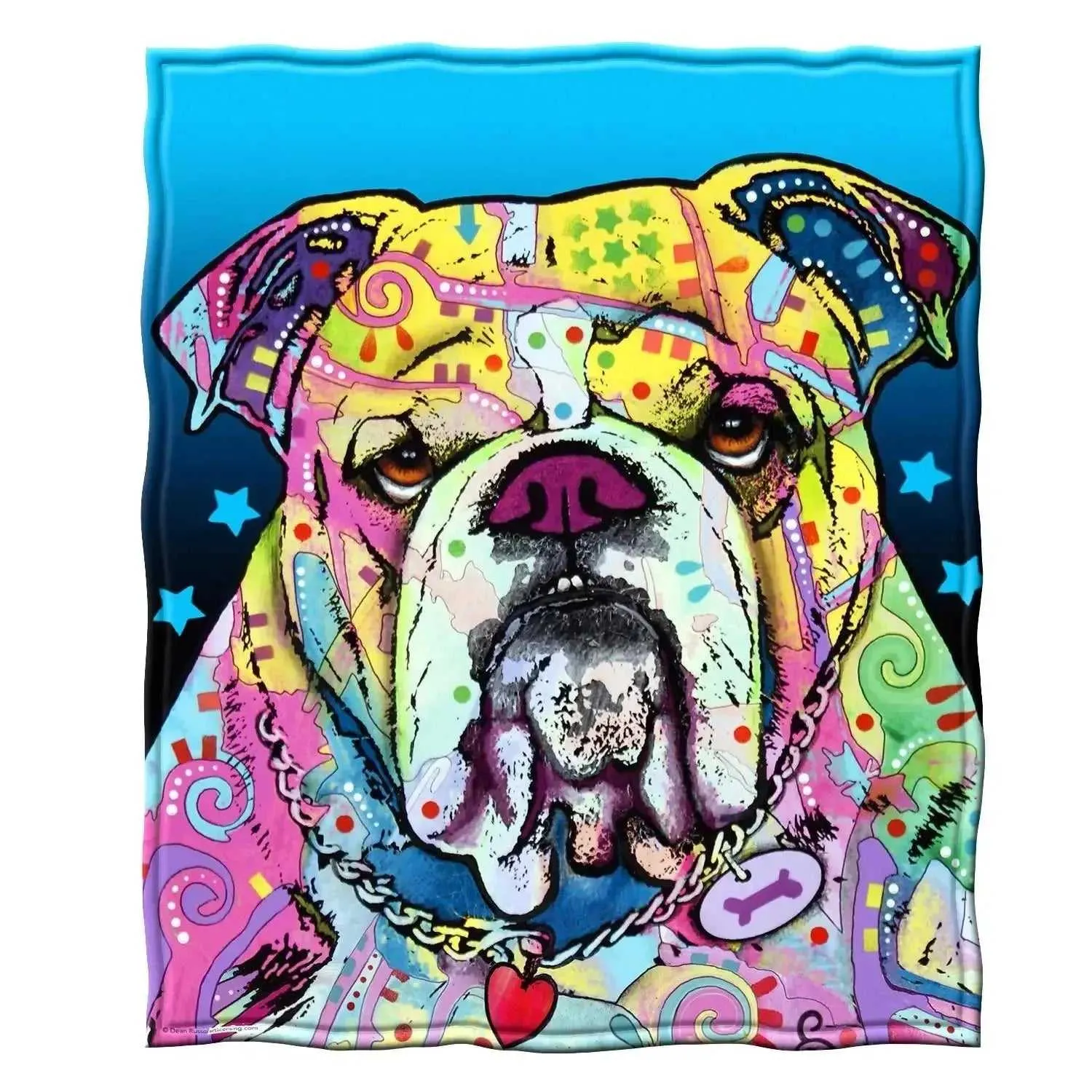 English Bulldog Awesome Funny  Dog Blankets Coral Fleece Winter Lightweight Thin Throw Blanket for Home Office Rug Piece