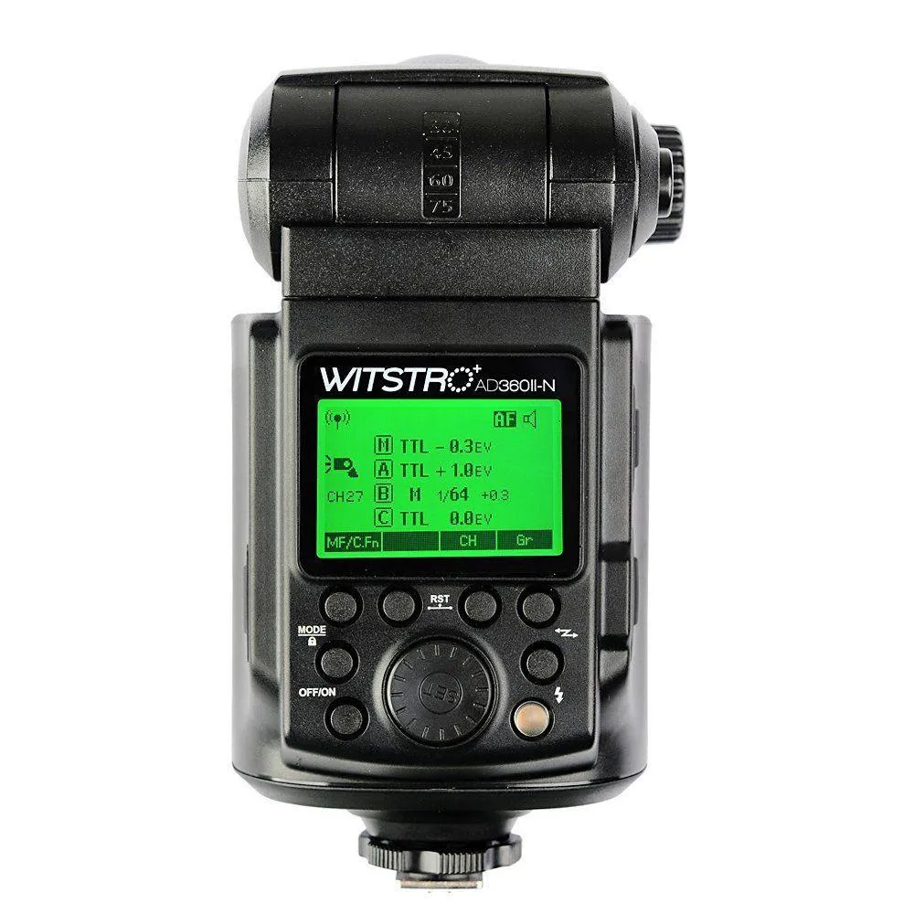 Godox Witstro AD360II-N 300W Cheetah Bare Bulb HSS Flash with PB960 Battery Kit