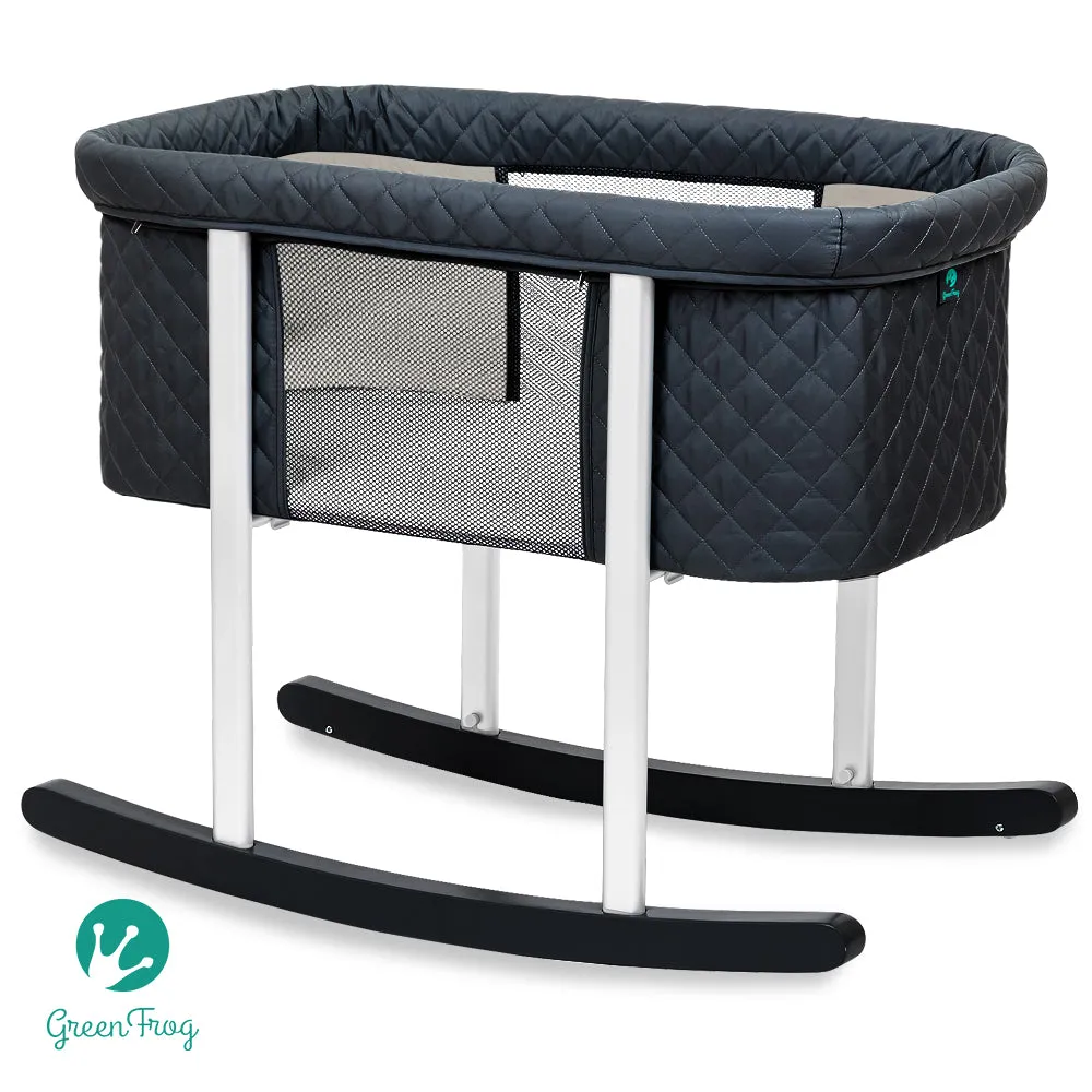 Green Frog Bassinet: Lily Pod Portable Baby Bassinet