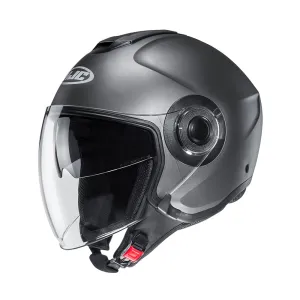 HJC I40 Semi Flat Titanium Jet Urban Motorcycle Helmet