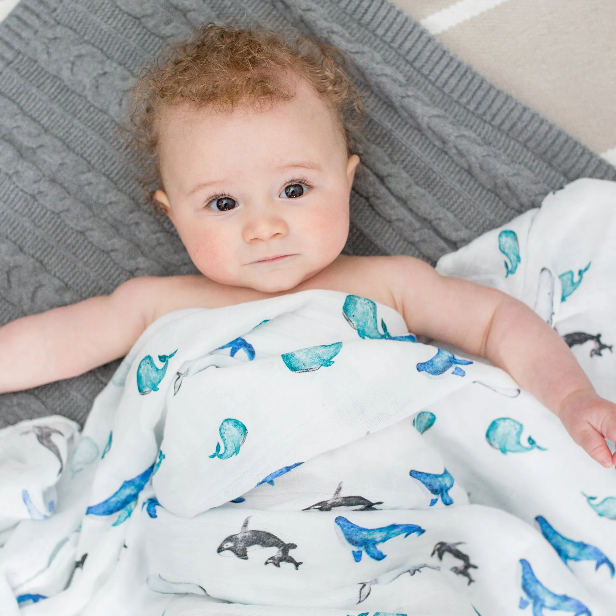 Lulujo - Swaddle Blanket Bamboo Cotton