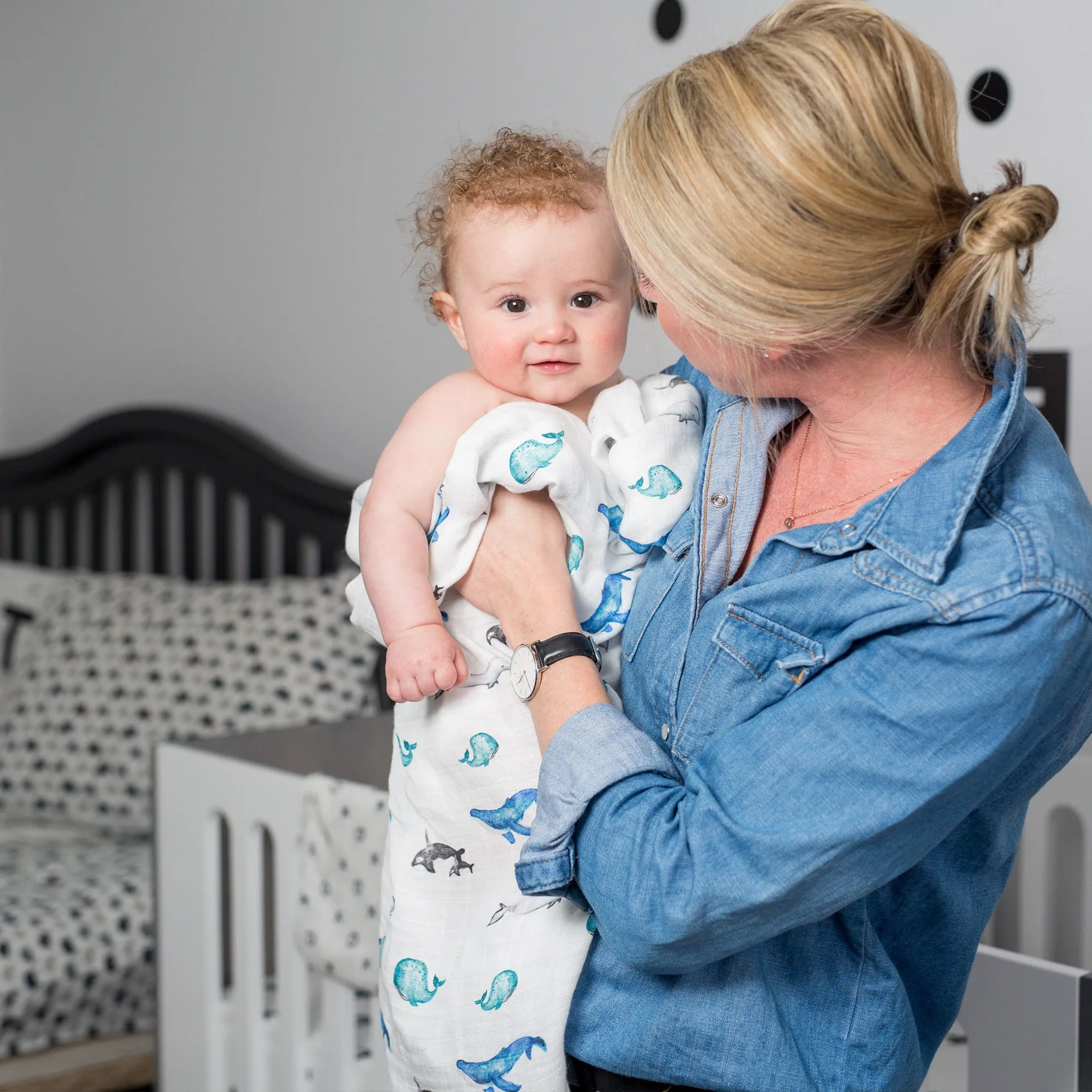 Lulujo - Swaddle Blanket Bamboo Cotton