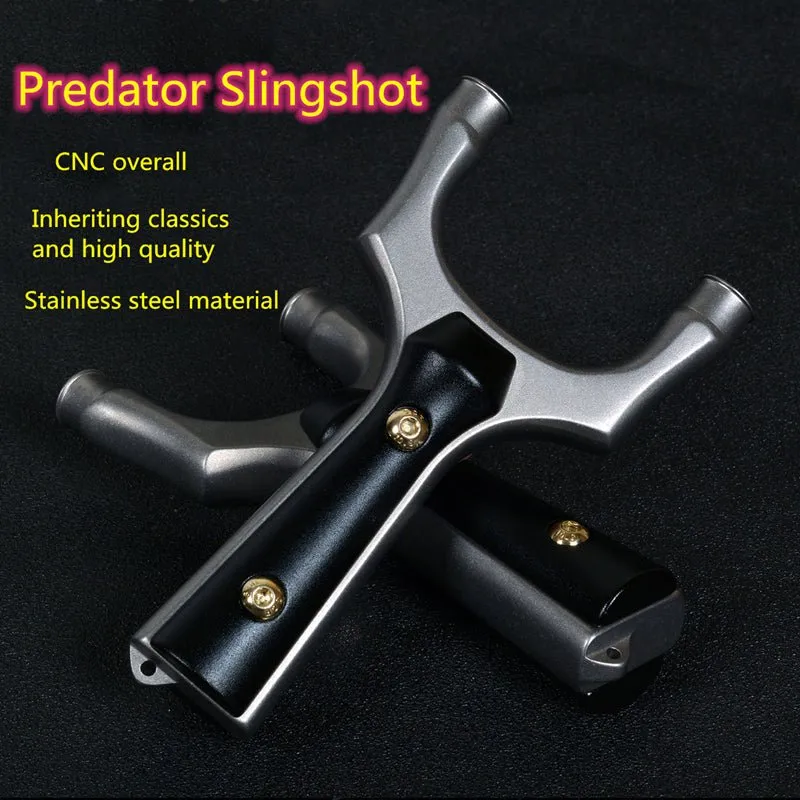 Metal Predator Tie Free Stainless Steel Slingshot