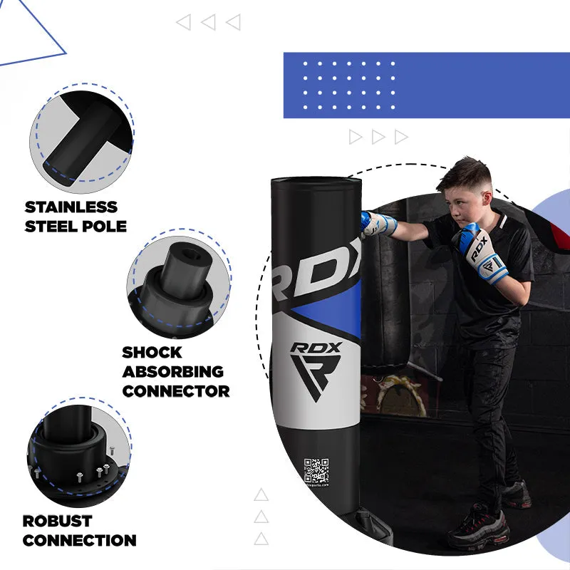 RDX R8 4ft Kids Free Standing Punch Bag With Gloves For Training & Workout Set