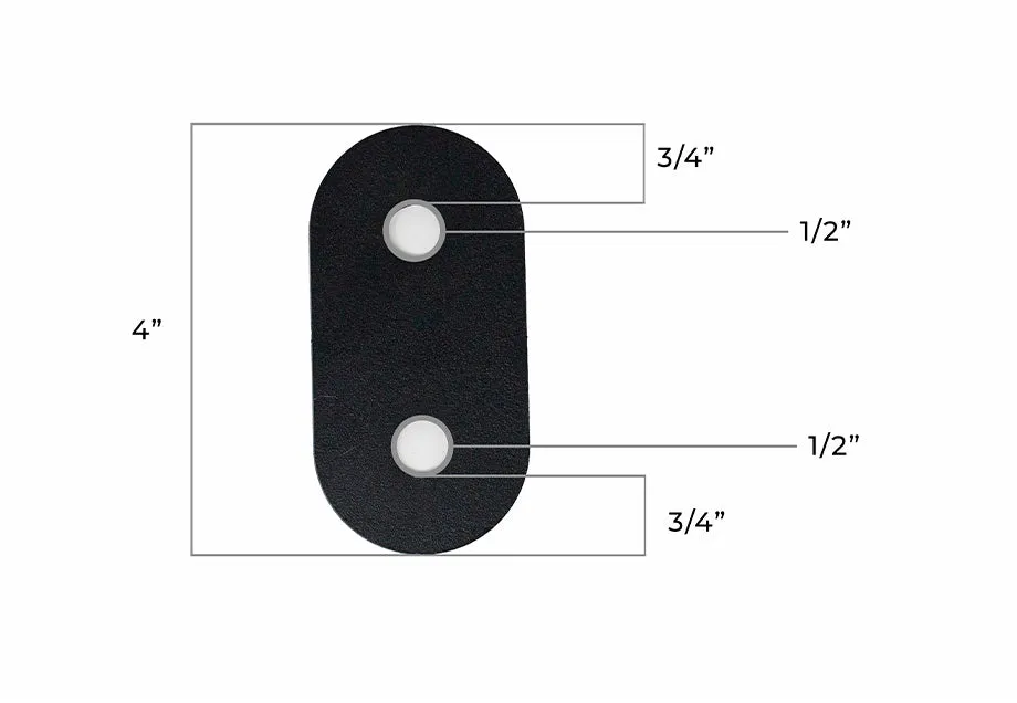 Recovery Board Mounts for Bed Rack