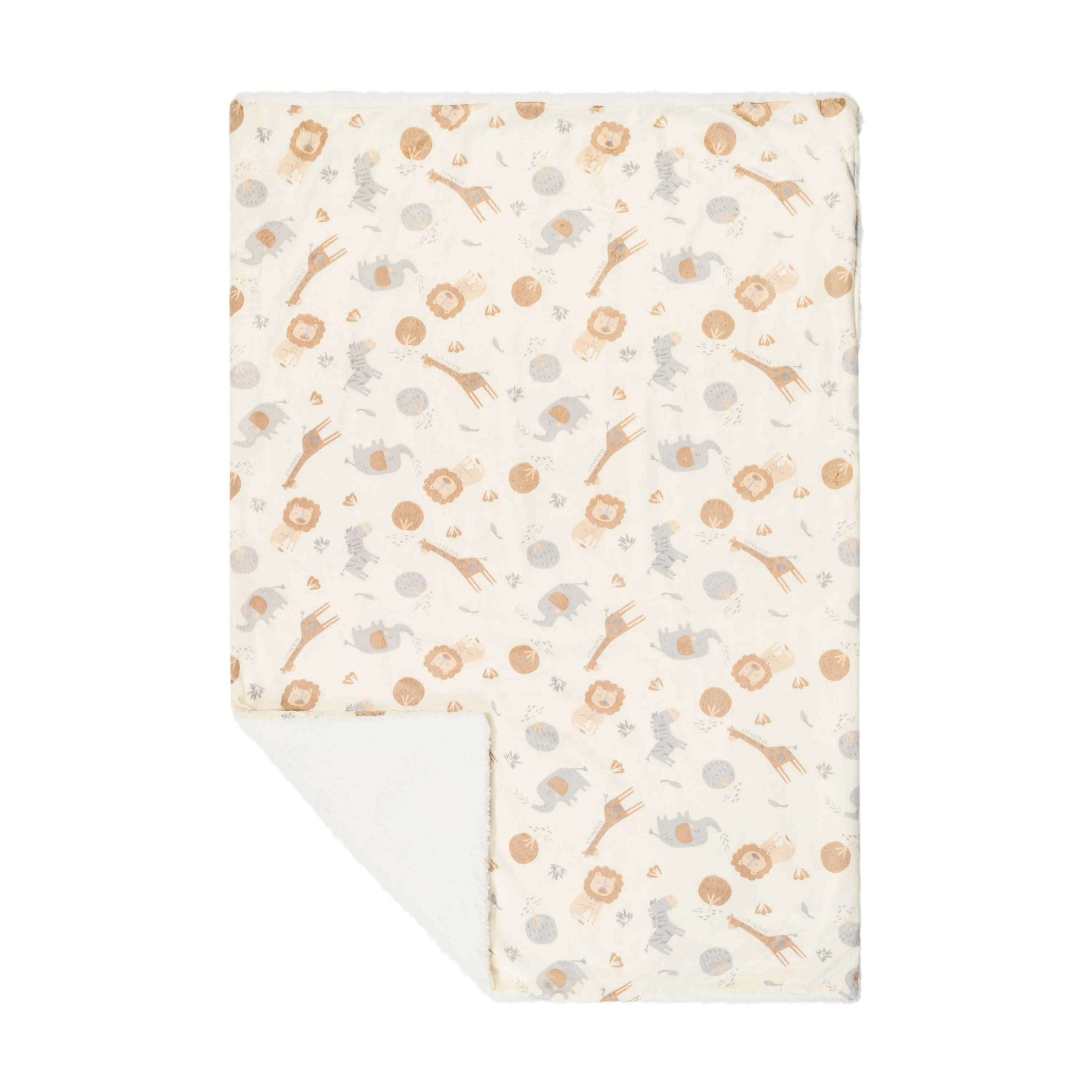 Safari Baby Blanket with Travel Pillow