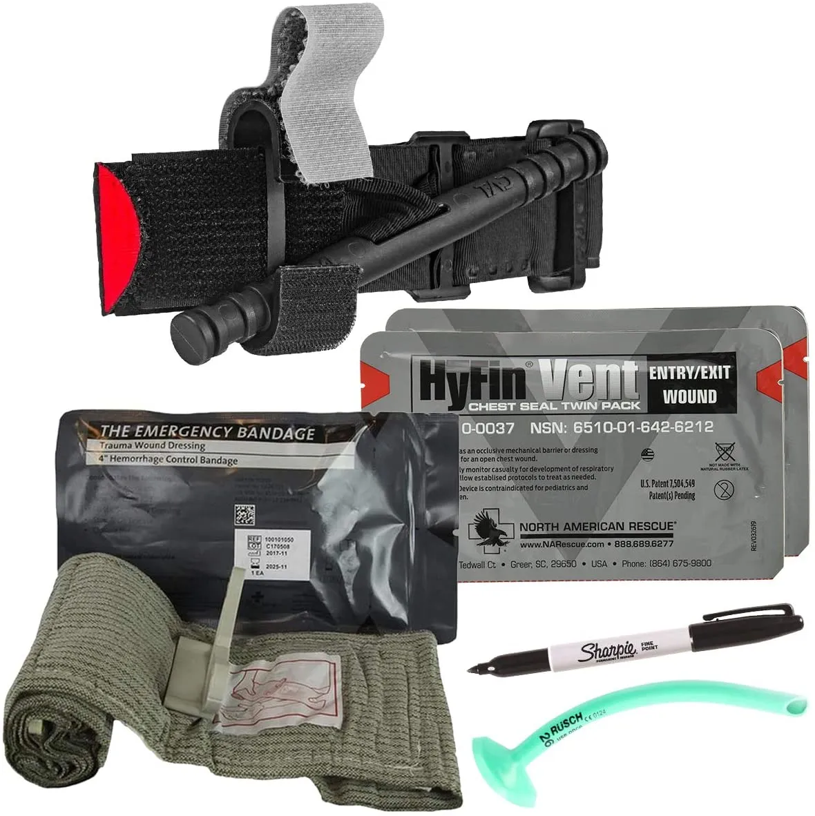 Scherber Premium First Responder Trauma Kit W/Bleeding Control - Fully Stocked