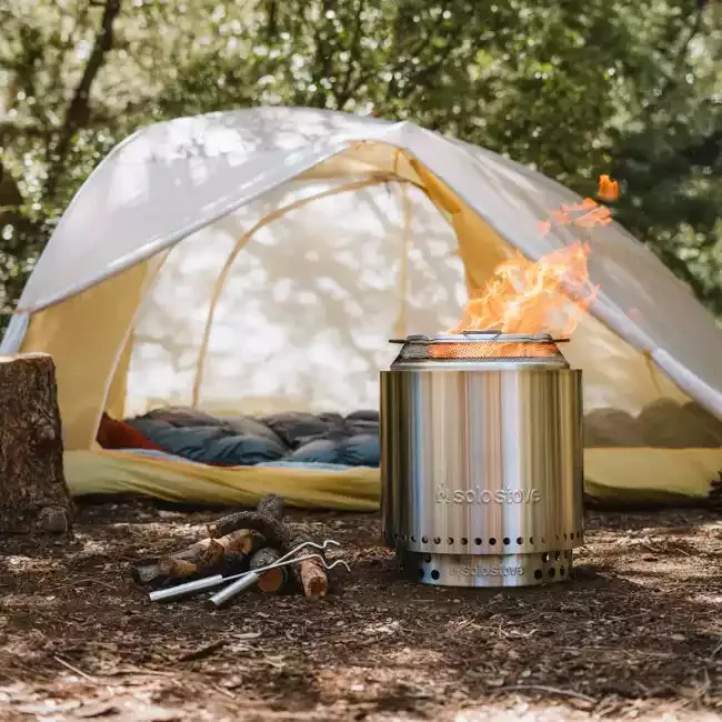 Solo Stove Stainless Steel Ranger Ultimate Bundle 2.0 - Portable &amp; "Smokeless"