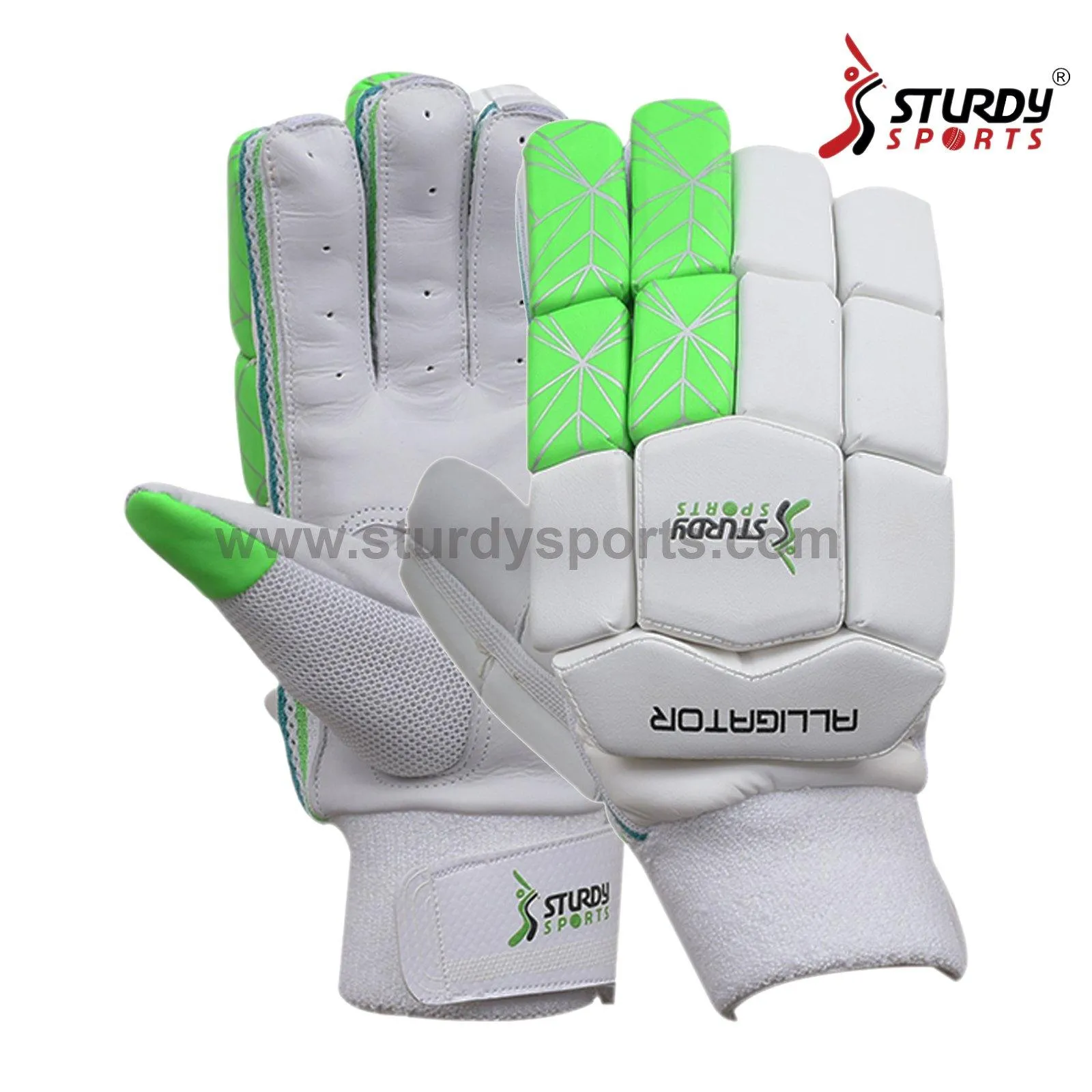 Sturdy Alligator Batting Cricket Gloves - Junior