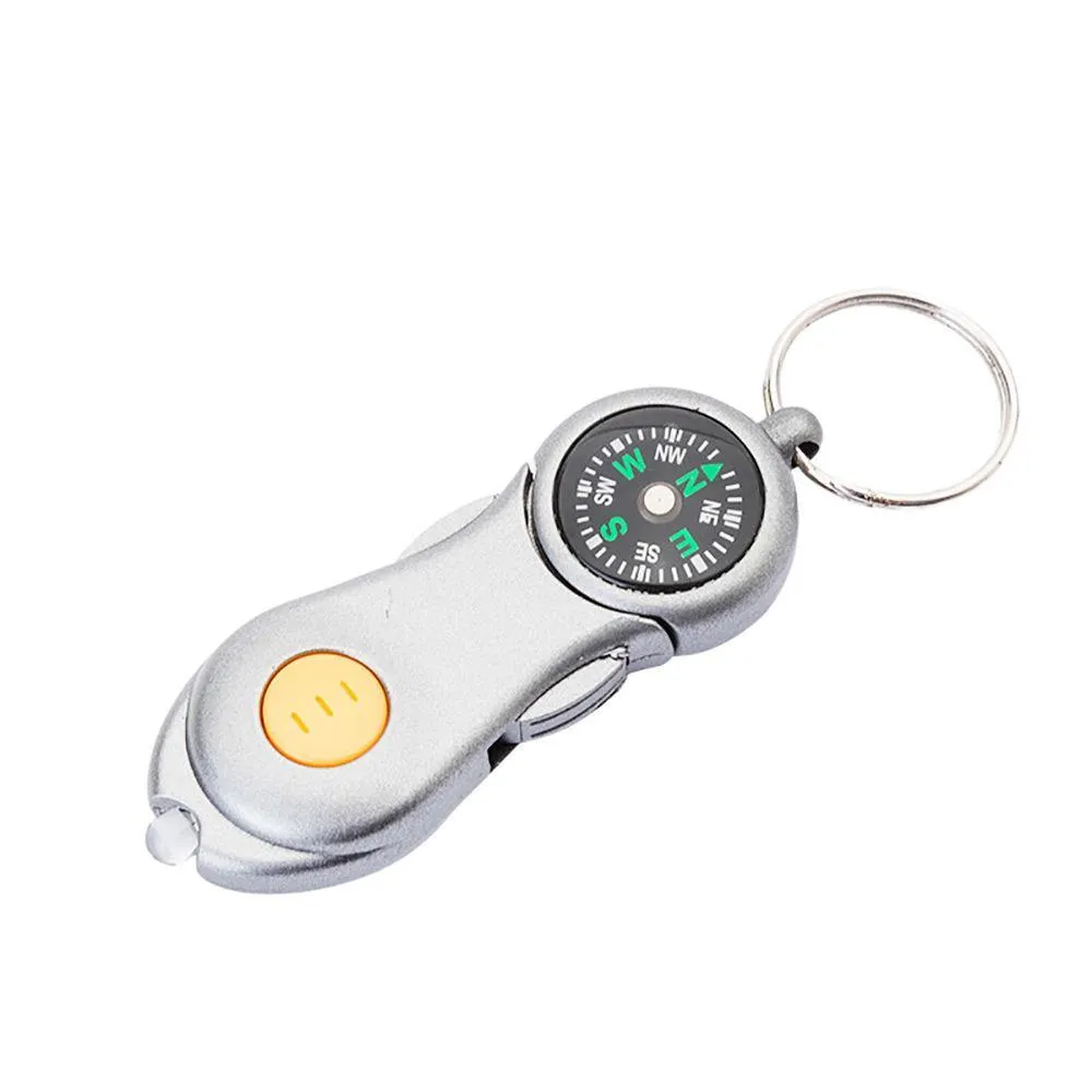 with Key Sturdy Professional Handheld Metal Compass Outdoor Camping